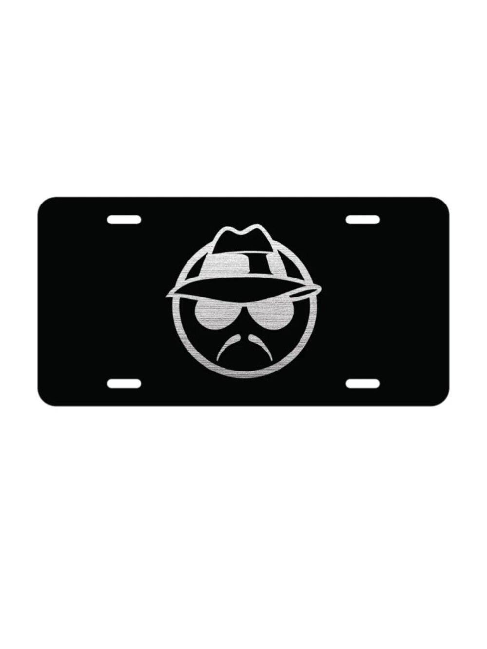 LOWRIDER LOW RIDER Art Silver Black Aluminum Novelty License Tag Plate - Picture 1 of 2